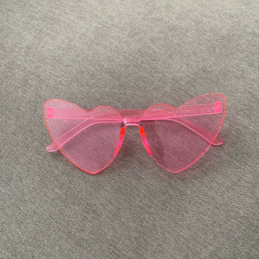 Pink Heart Sunglasses